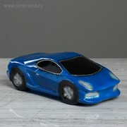 Копилка "Машина мечты", глянец, цвет синий, 8 см