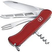 Нож перочинный VICTORINOX Cheese Master, 111 мм, 8 функций, с фиксатором лезвия, красный (59095) фотография