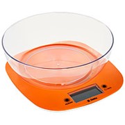 Весы электронные настольные Delta KCE-32 с чашей оранжевые фото