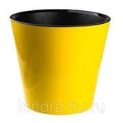 Горшок для цветов Фиджи D 330 мм/16 л на колесиках желтый 1557 (шт.) фото