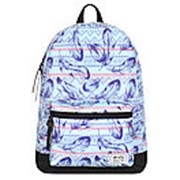 Рюкзак / Street Bags / 2236 Перья на узорах 41х14х27 см / светло-голубой / (One size) фото