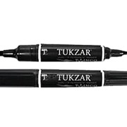 Маркер перманентный 2 мм + 6 мм черный TZ - 422 TUKZAR