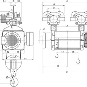 Таль электрическая 13MT 740 H29 V1 2/1 EN20, г/п -8 тонн, в/п -29 метра, пр-во Болгария фотография