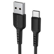 Кабель USB*2.0 Cm-Am Borofone BX16 Black, черный - 1 метр фотография