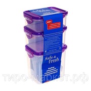 Набор контейнеров пищевых герметичных SF-Н03-1, 3 шт. фотография