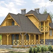 Строительство домов из дерева. фотография