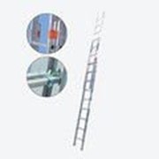 Алюминиевая двухсекционная приставная лестница 22 ступени Fabilo KRAUSE 012111 фотография