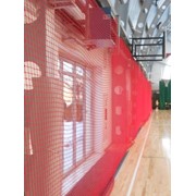 Сетка защитная на окна в спортзал, белая сетка и цветная сетка