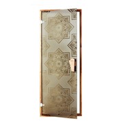 Стеклянная дверь для хамама Tesli “Сезам“ 80x205 фотография