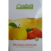 Сок Яблоко-Персик прямого отжима ERFRUT, 3 литра, Bag-in-Box фото