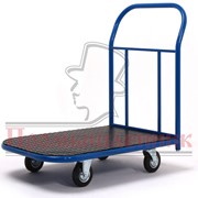 Платформенная тележка с резиновым покрытием ПР-6.9 160 мм фото