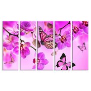 Картина Орхидеи и бабочки фото