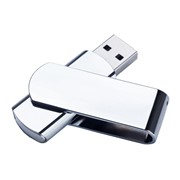 USB-флешка металлическая поворотная на 16 ГБ 3.0, глянец фото