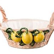 Фруктовница “корзина с лимонами“ 28*26 см высота=17 см ORGIA (335-001) фотография