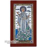 Икона Божией Матери Афонской - Красивая Икона Из Греции С Серебром И Позолотой Код товара: ОCLASSIC фотография