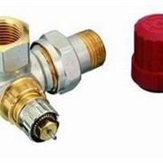 Радиаторный терморегулятор угловой, трехосевая версия, левое исполнение,никелированный 15 Арт. 013G0234 фото