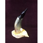 Скульптура “Пингвин“ рог коровы, рог лося, бивень мамонта фотография