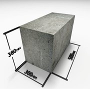 Блок из полистиролбетона (300х380х588мм) D500 фото