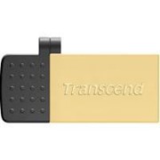 USB флеш накопитель Transcend 8GB On-The-Go Gold USB 2.0 (TS8GJF380G) фотография