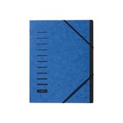 Папка с резинками Pagna, картон, 12 разделов, синяя Синий фотография