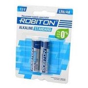Батарейка алкалайновая (пальчиковая) Robiton Standard LR6/AA BL2 (2 шт)