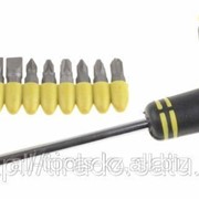 Набор Stayer Отвертка с Т-образной резиновой ручкой с битами, 12 предметов Код: 2541-H6 фотография