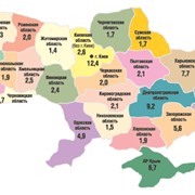Карты областей и регионов Украины