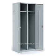 Шкаф металлический разборный двухсекционный повышенной жесткости для хранения одежды ШРМ-22-800