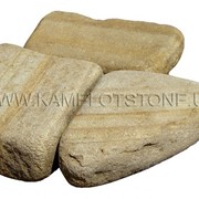 Код D28-1 / «Рондо 2» камень песчаник галтованный (Украина) фотография