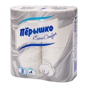 Туалетная бумага Перышко Extra Comfort 3-x сл. 4шт/уп фото