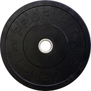 Диск для штанги каучуковый, черный, PROFI-FIT D-51 (5 кг)