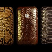 Эксклюзивные мобильный телефон Apple iPhone в натуральной коже из редких и элитных шкур (игуаны, крокодила, питона, страуса, ската, угря и др.) фото