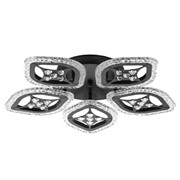 Люстра с ПДУ 1526/5BK LED 70Вт 3000-6000К диммер черный 47х47х8 см фото