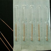 Игла акупунктурная стальная однократного применения стерильная Редокс с медным держателем №4 (0,3х30)/(100шт./уп) фото