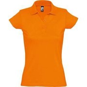 Рубашка поло женская Prescott women 170 оранжевая, размер M фото