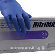 Перчатки NitriMax лиловые р.S /100 пар/ фотография