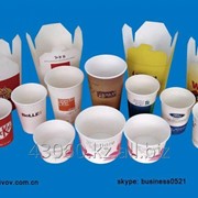 Одноразовые бумажные чашки фото