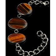 015824 Браслет Тигровый глаз 20 см. фото