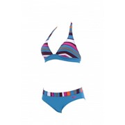 Купальник пляжный Arena Asymmetrical Stripes Dart Neckholder strong blue фото