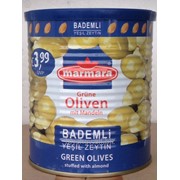 Оливки( маслины) зеленые фаршырованные мендалем