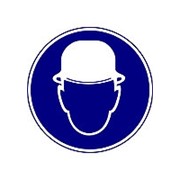 Знак M02 Работать в защитной каске, шлеме (Пленка 200 х 200) фото
