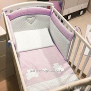 Набір білизни для дитячого ліжечка Orsetti, колір рожевий, артикул 12/CP/ORS/R