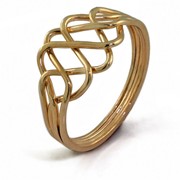 Золотое кольцо головоломка от WickerRing фотография