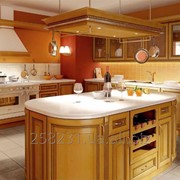Кухня світло коричнева фото
