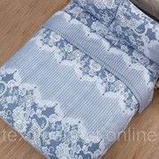Комплект постельного белья с одеялом KAZANOV.A - Аллиум (нави), евро фото
