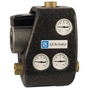 Смесительный узел LK Armatur минимум 65°C 1“ с запорным клапаном (180018) фотография