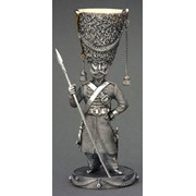 Коллекционная рюмка Казак, серия Российская армия 1812 фото