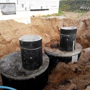 Монтаж канализации В Минске (бетнные кольца) фото