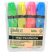 Набор маркеров текстовых,Index IMH505/4,4 цвета.