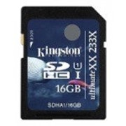 Карта памяти SecureDigital 16Gb Kingston SDHC Ultimate (SDHA1/16GB) фотография